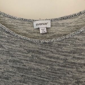 Light weight sweater silver sparkle accents
